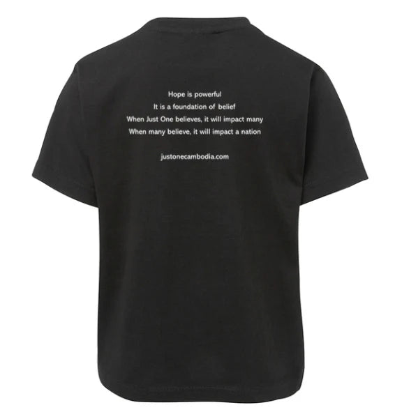 Just One Cambodia Hollow Logo T-shirt with back print