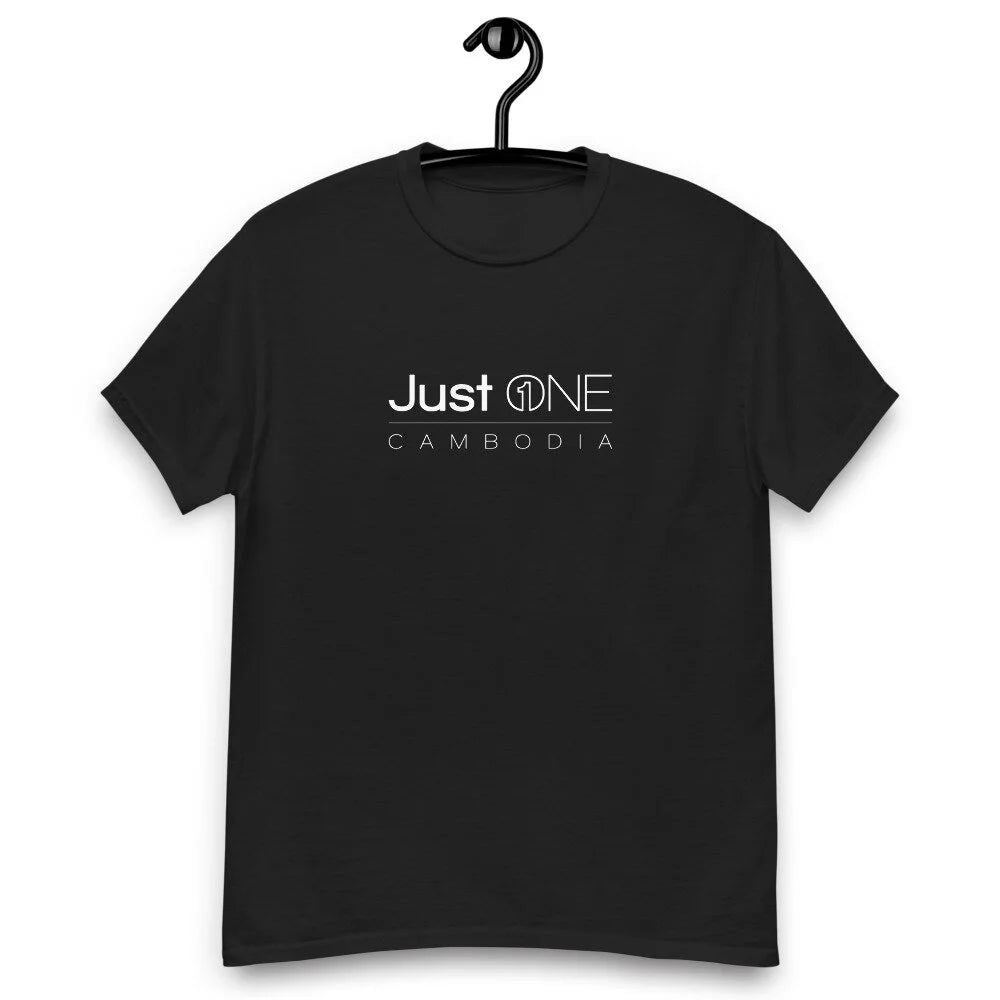 Just One Cambodia Hollow Logo T-shirt with back print